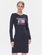 Tommy Jeans Rochie de zi DW0DW15889 Slim Fit