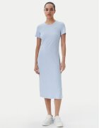 Tommy Jeans Rochie de zi DW0DW19721 Albastru celest Slim Fit