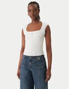Tommy Jeans Top Smock Seersucker DW0DW22220 Slim Fit