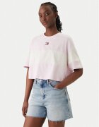 Tommy Jeans Tricou Badge Colour-Blocked DW0DW18706 Oversize