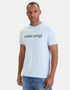 Tommy Jeans Tricou DM0DM22548 Albastru celest Regular Fit