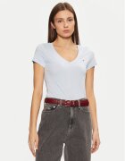Tommy Jeans Tricou DW0DW20458 Albastru celest Slim Fit