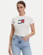Tommy Jeans Tricou DW0DW22781 Écru Regular Fit