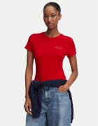 Tommy Jeans Tricou Ess Logo DW0DW23479 Slim Fit