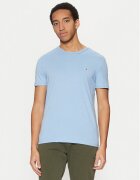 Tommy Jeans Tricou Jaspe DM0DM20363 Albastru celest Slim Fit