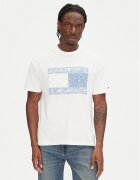 Tommy Jeans Tricou Paisley Flag DM0DM20810 Écru Relaxed Fit