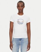 Tommy Jeans Tricou Romance DW0DW21342 Écru Slim Fit