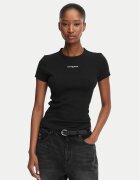 Tommy Jeans Tricou Script Rib DW0DW22809 Slim Fit