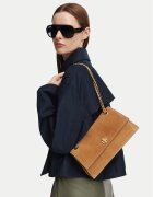 Tory Burch Geantă Kira Turnlock Suede Shoulder Bag 178857