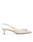 Tory Burch Pantofi pumps Eleanor Slingback 181018 Écru