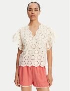 TWINSET Bluză 251TT2364 Écru Loose Fit
