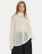 TWINSET Bluză cu gât 242TP3420 Écru Loose Fit