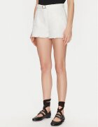 TWINSET Pantaloni scurți de blugi 251TP2593 Écru Loose Fit