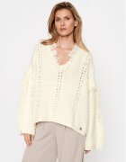 TWINSET Poncho 232TP3540 Écru Relaxed Fit