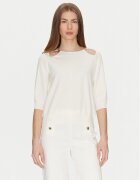 TWINSET Pulover 251TP3490 Écru Loose Fit