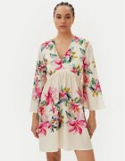 TWINSET Rochie de vară 251LB2UBB Écru Regular Fit