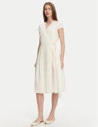 TWINSET Rochie de vară 251TT2072 Écru Loose Fit