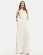 TWINSET Salopetă 251TT2170 Écru Wide Leg
