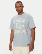 Under Armour Tricou Heavyweight Varsity 1390179 Albastru celest Oversize