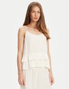United Colors Of Benetton Top 4VW95H00B Écru Relaxed Fit