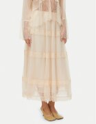 Vero Moda Fustă midi Kinsley 10346617 Écru Regular Fit