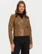 Vero Moda Geacă din imitație de piele Riley 10302441 Slim Fit