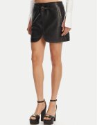 Versace Jeans Couture Fustă din piele 78HAEP02 Regular Fit