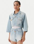 ViCOLO Geacă de blugi DD5097 Albastru celest Regular Fit