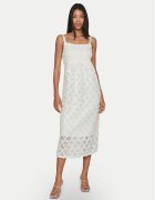 Vila Rochie cocktail Ea 14102226 Écru Regular Fit