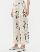 Weekend Max Mara Pantaloni culotte Lory 2515131012 Écru Relaxed Fit