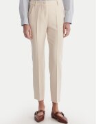 Weekend Max Mara Pantaloni din material Rana 2615131021 Écru Slim Fit