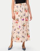 YAS Fustă midi Asina 26034011 Écru Regular Fit
