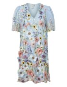 YAS Rochie cocktail Flowering 26037387 Albastru celest Loose Fit