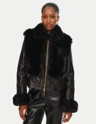 Yes London Geacă de piele NP1994 Negru Regular Fit