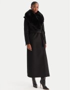 Yes London Palton de lână CD1218 Negru Regular Fit