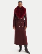 Yes London Palton de lână CD1230 Vișiniu Regular Fit