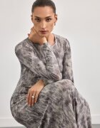 Mohito Rochie maxi cu cusătură metalizată