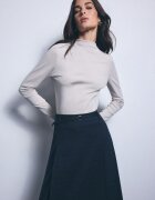 Mohito Tricou basic cu mânecă lungă și guler Perkins