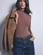 Mohito Tricou basic cu mânecă lungă și guler Perkins