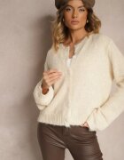 acajo Cardigan Bej Clasic cu croială dreaptă Riavara