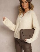 acajo Cardigan Bej Clasic cu croială dreaptă Riavara