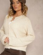 acajo Cardigan Bej Clasic cu croială dreaptă Riavara