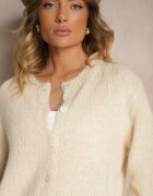 acajo Cardigan Bej Clasic cu croială dreaptă Riavara