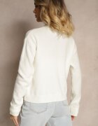 acajo Cardigan Clasic Alb cu Decolteu Rotund Reonira