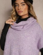 acajo Maletă Violet cu Mânecă Scurtă cu Croi Liliac Miadorae