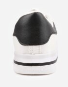  Adidași Alb-Negru Cu șireturi Cu talpă plată Cu o inserție modernă Zanelih