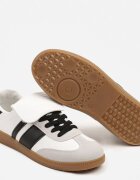  Adidași Alb-Negru în stil teniși cu manșetă întoarsă Aveloren