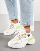  Adidași Alb-Verzi în Stil Streetwear pe Talpă Reliefată Nelasea