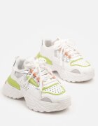  Adidași Alb-Verzi în Stil Streetwear pe Talpă Reliefată Nelasea