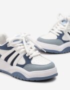 Adidași Albaștri pe talpă groasă cu sclipici Lenema